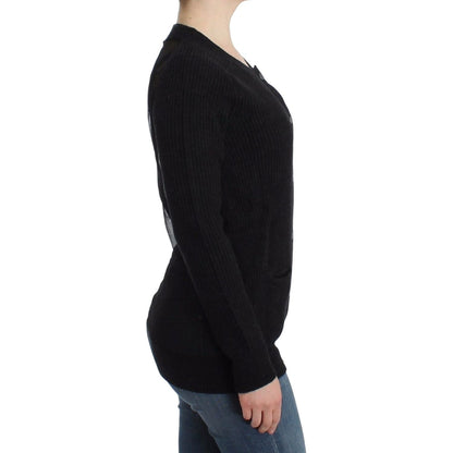 John Galliano Black wool cardigan
