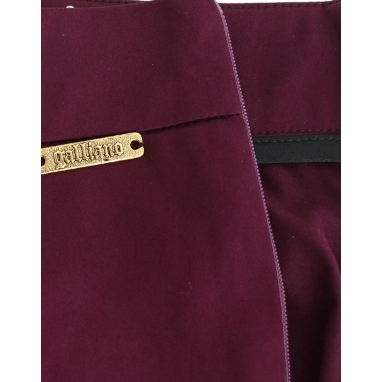 John Galliano Elegant Purple Slim Pants John Galliano