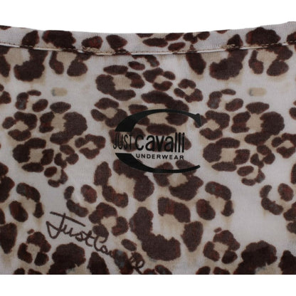 Cavalli Brown longsleeved lace top