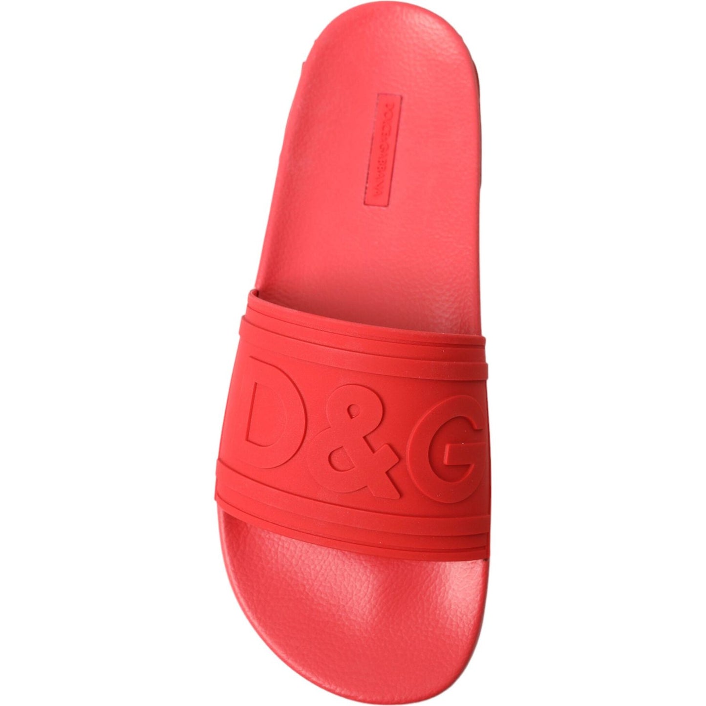 Dolce & Gabbana Radiant Red Men's Slide Sandals Dolce & Gabbana