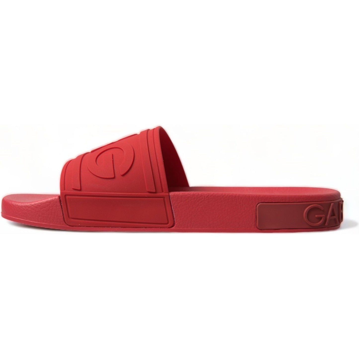 Dolce & Gabbana Radiant Red Men's Slide Sandals Dolce & Gabbana