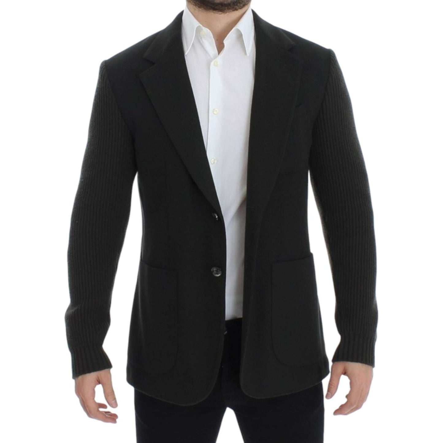 Dolce & Gabbana Elegant Green Cashmere Blazer Jacket Dolce & Gabbana