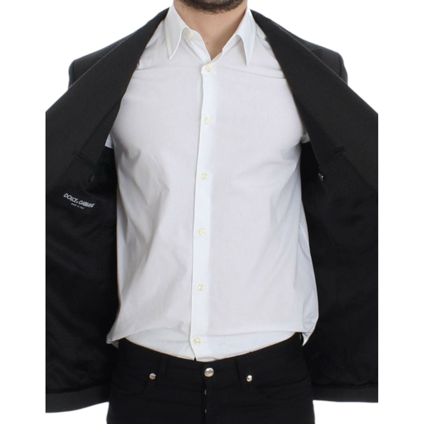 Dolce & Gabbana Elegant Slim Fit Double Breasted Blazer Dolce & Gabbana