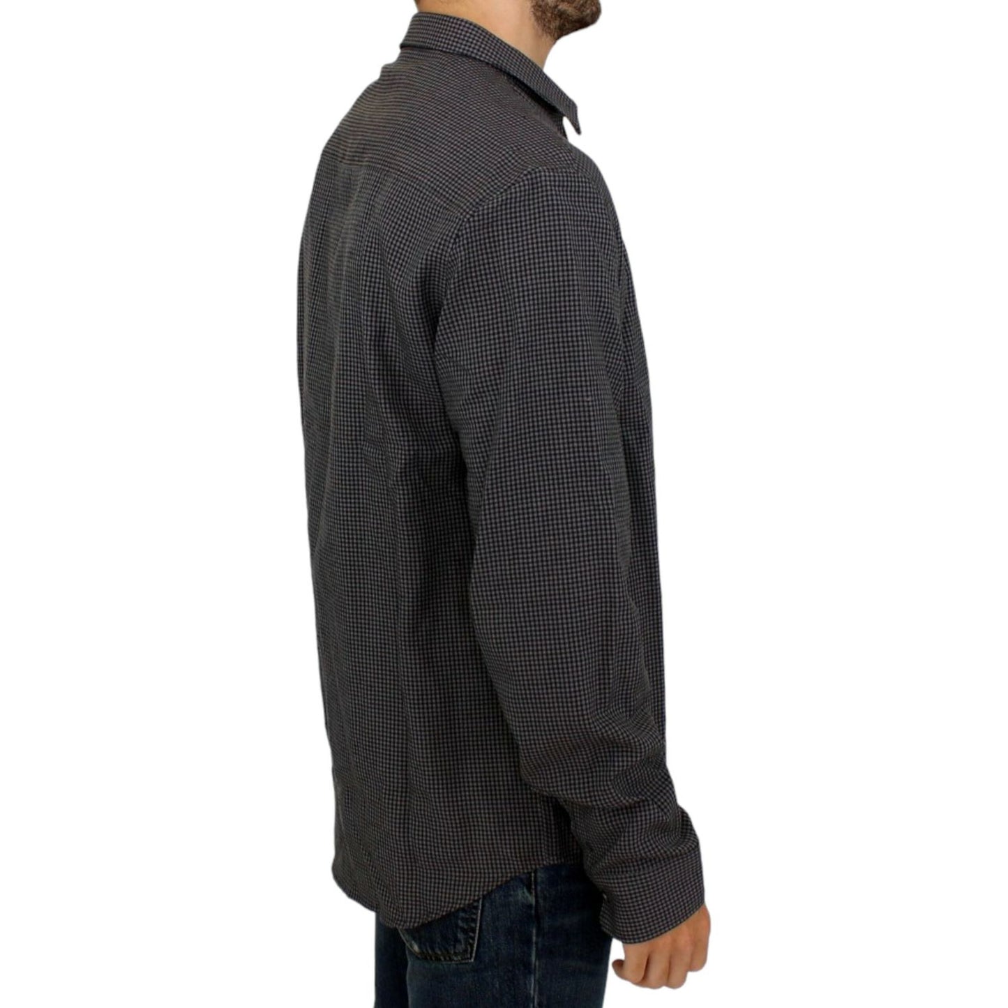 Costume National Gray linen casual shirt