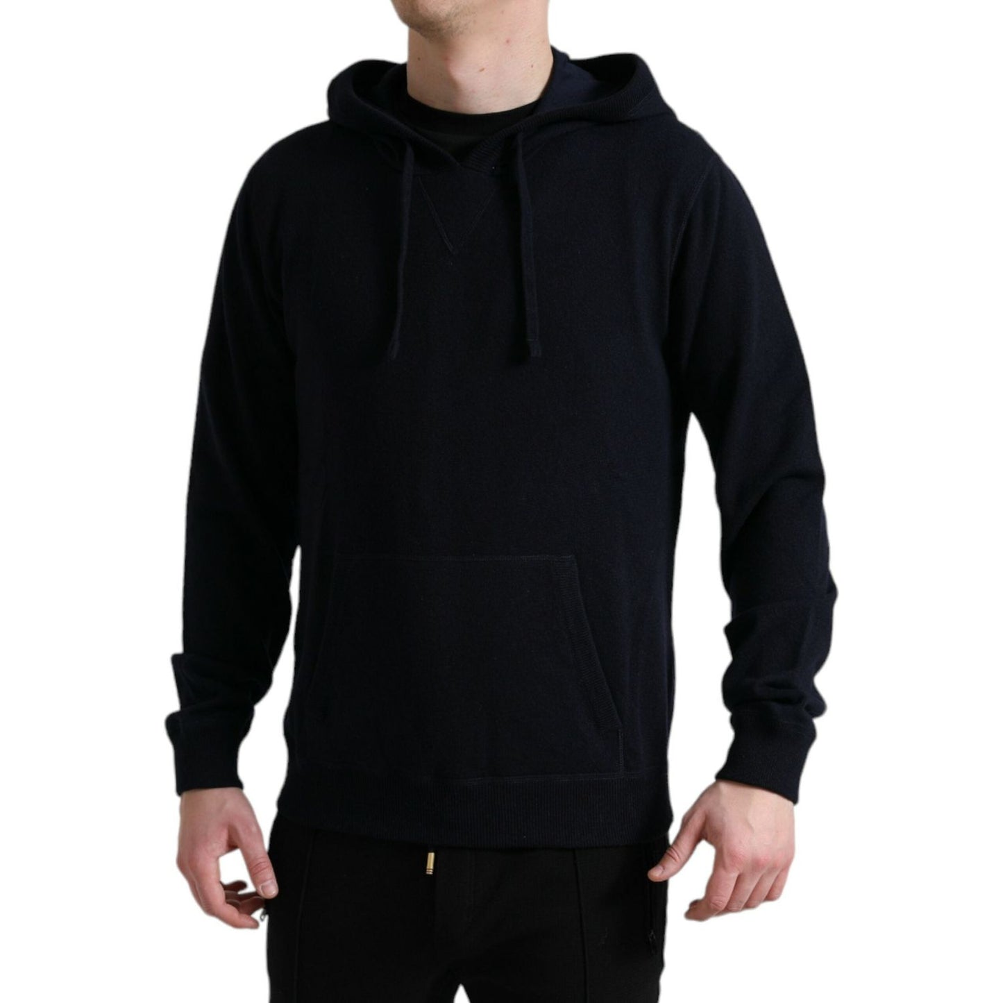 Dolce & Gabbana Elegant Cashmere Hooded Sweater in Blue Dolce & Gabbana