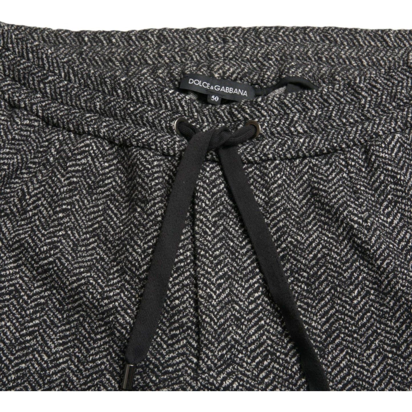 Dolce & Gabbana Elegant Dark Gray Wool Blend Joggers Dolce & Gabbana