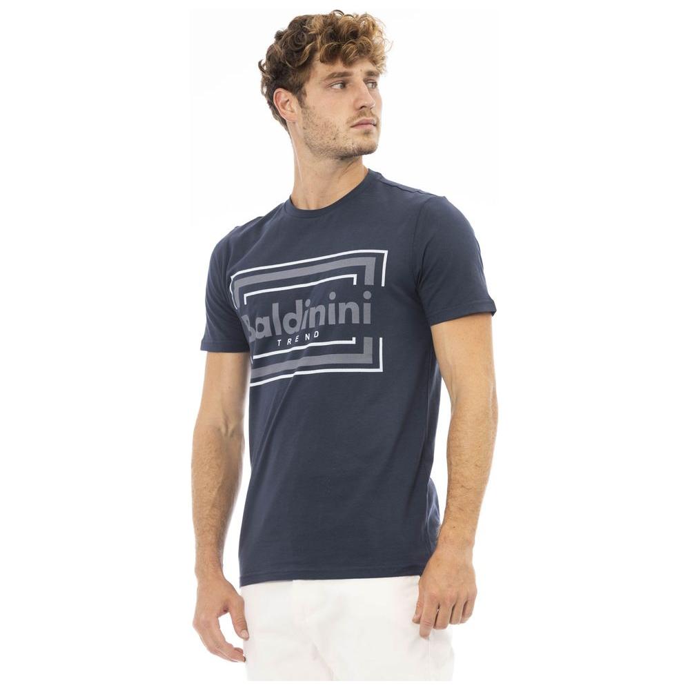 Baldinini Trend Blue Cotton Men T-Shirt