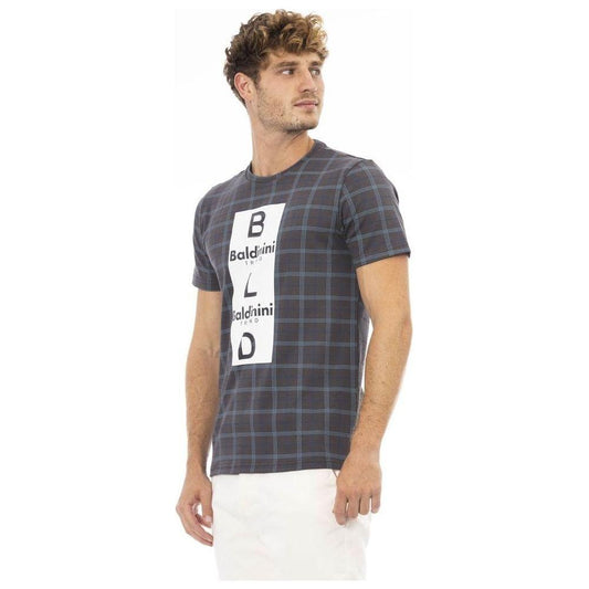 Baldinini Trend Gray Cotton Men T-Shirt Baldinini Trend