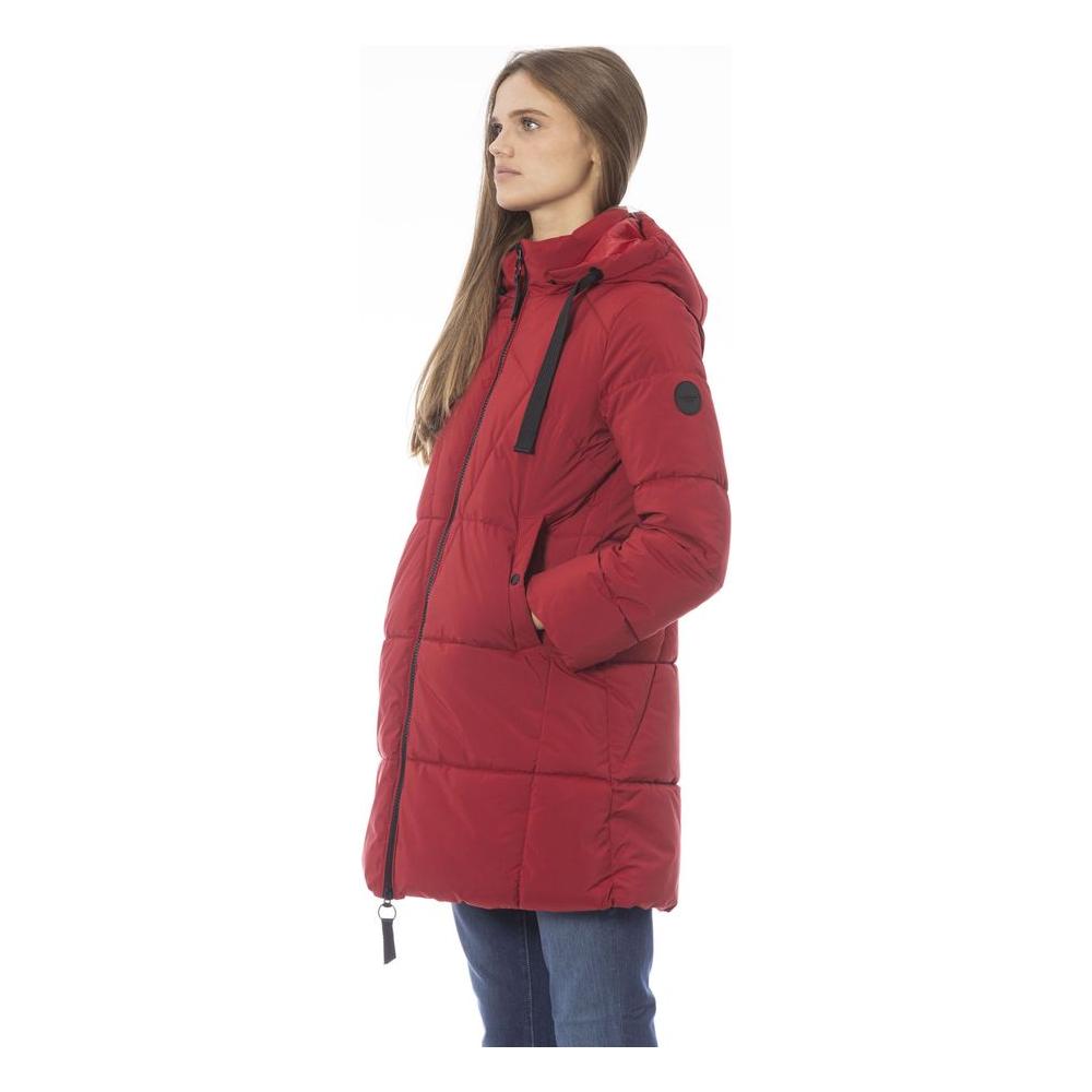 Baldinini Trend Red Polyester Women Jacket Baldinini Trend