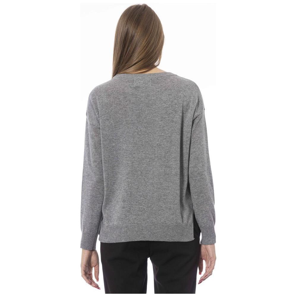 Baldinini Trend Gray Viscose Women Sweater Baldinini Trend