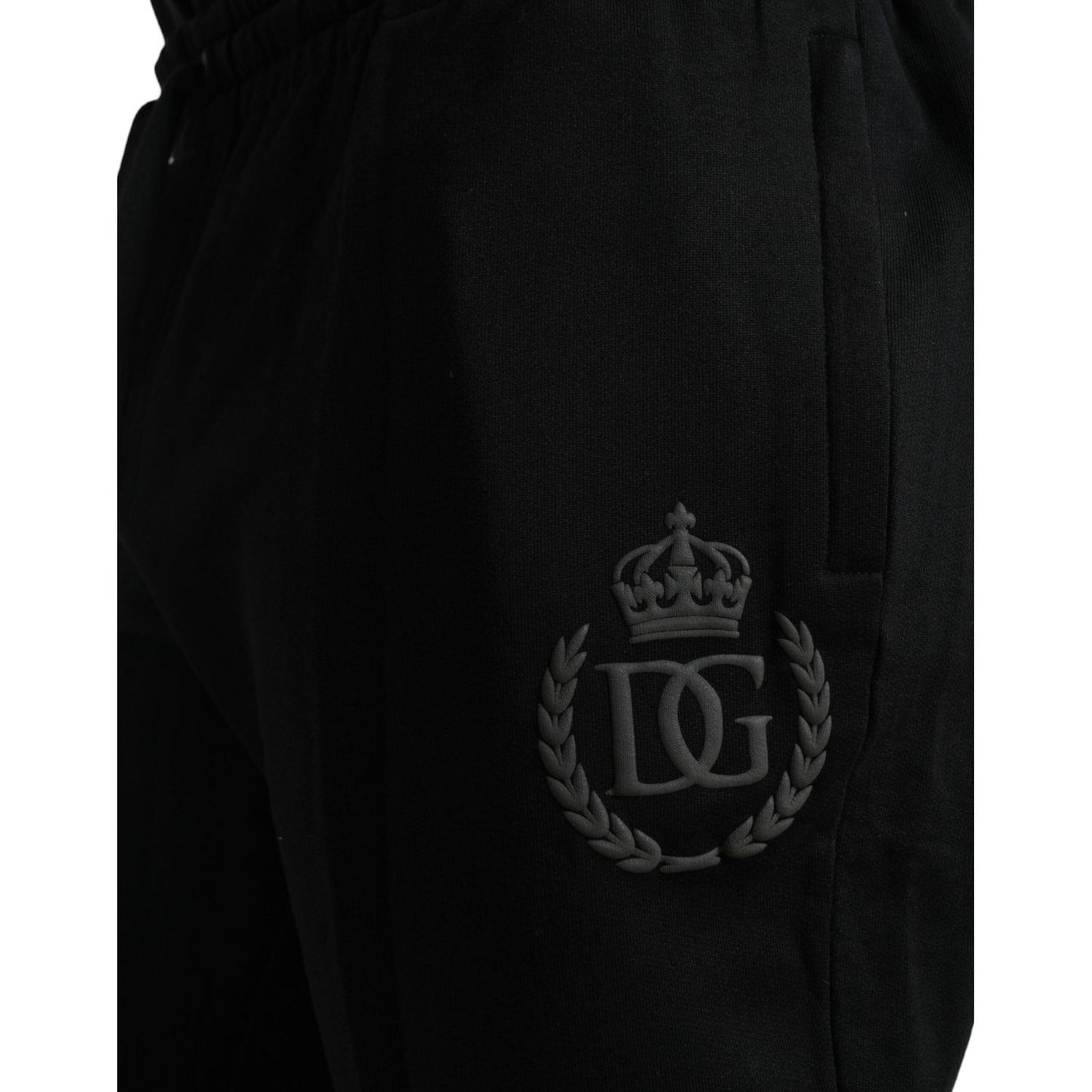 Dolce & Gabbana Elegant Black Cotton Jogger Pants Dolce & Gabbana