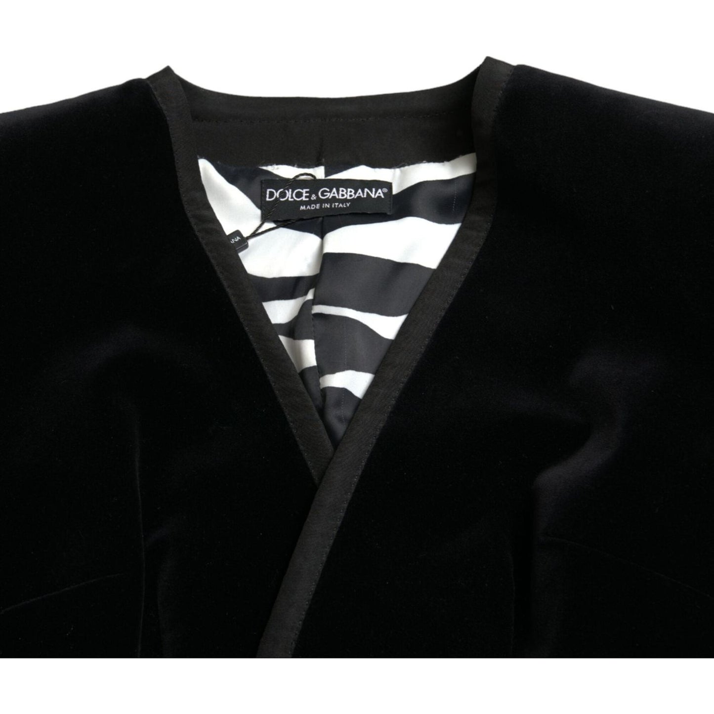 Dolce & Gabbana Elegant Double Breasted Cotton-Silk Blazer Dolce & Gabbana