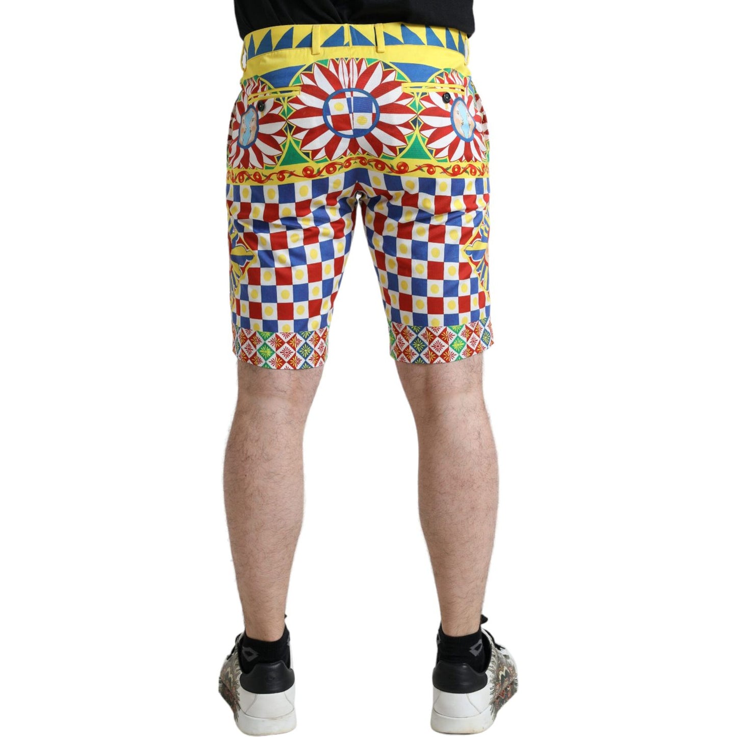 Dolce & Gabbana Multicolor Print Bermuda Shorts Dolce & Gabbana