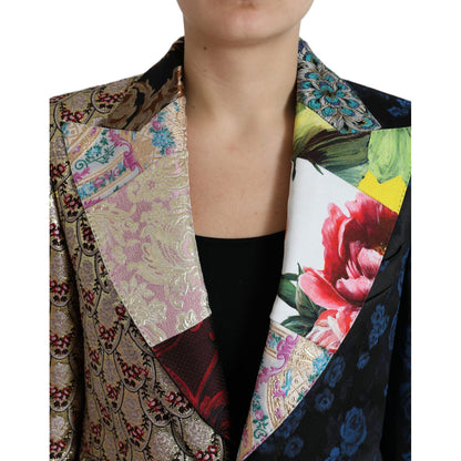 Dolce & Gabbana Elegant Multicolor Patchwork Blazer Dolce & Gabbana