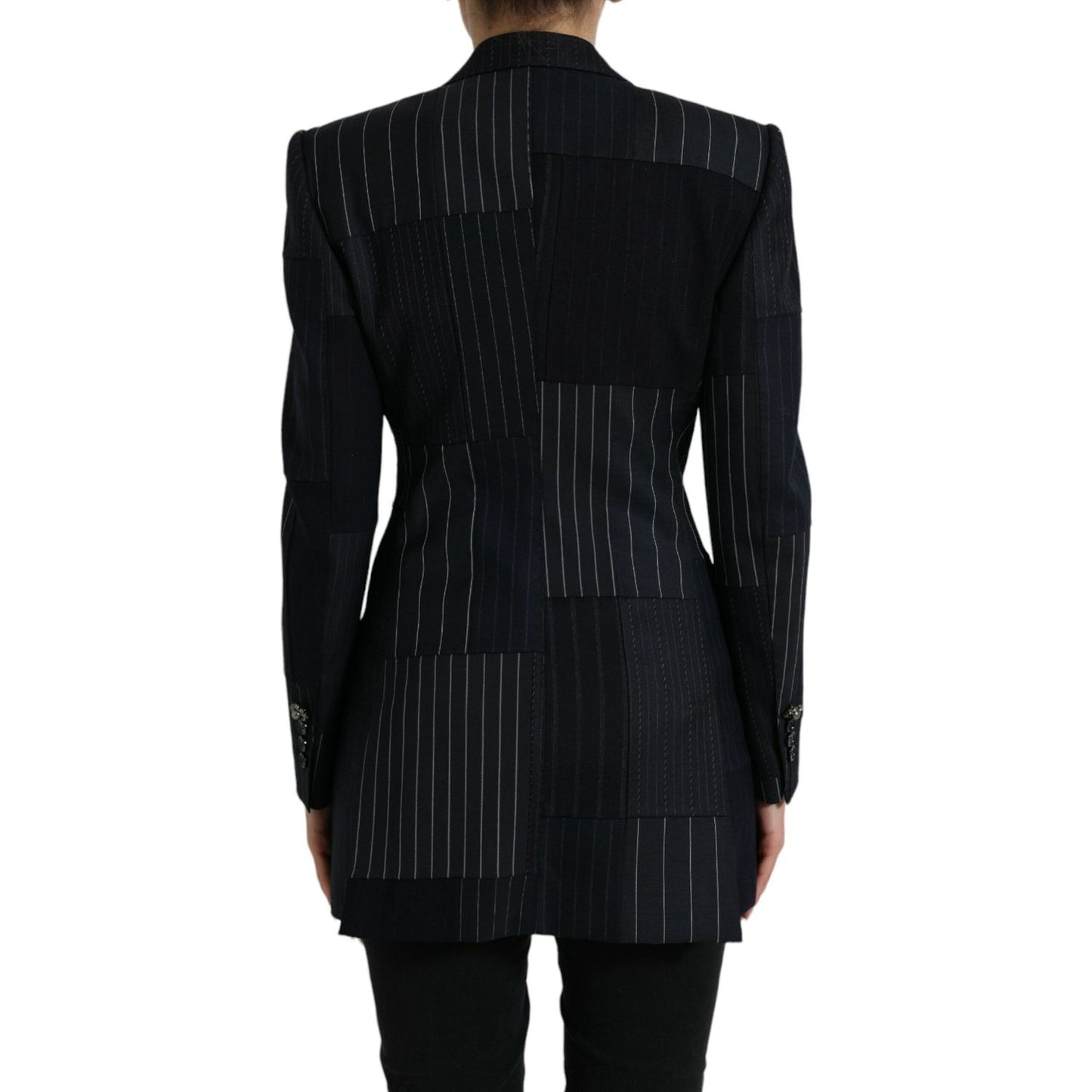 Dolce & Gabbana Elegant Striped Virgin Wool Blazer Dolce & Gabbana