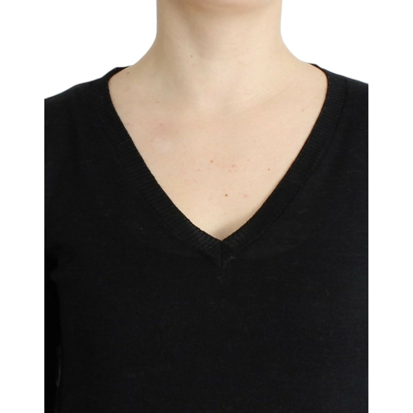 Costume National Black V-neck lightweight sweater