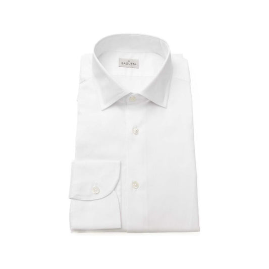 Bagutta White Cotton Men's Shirt Bagutta