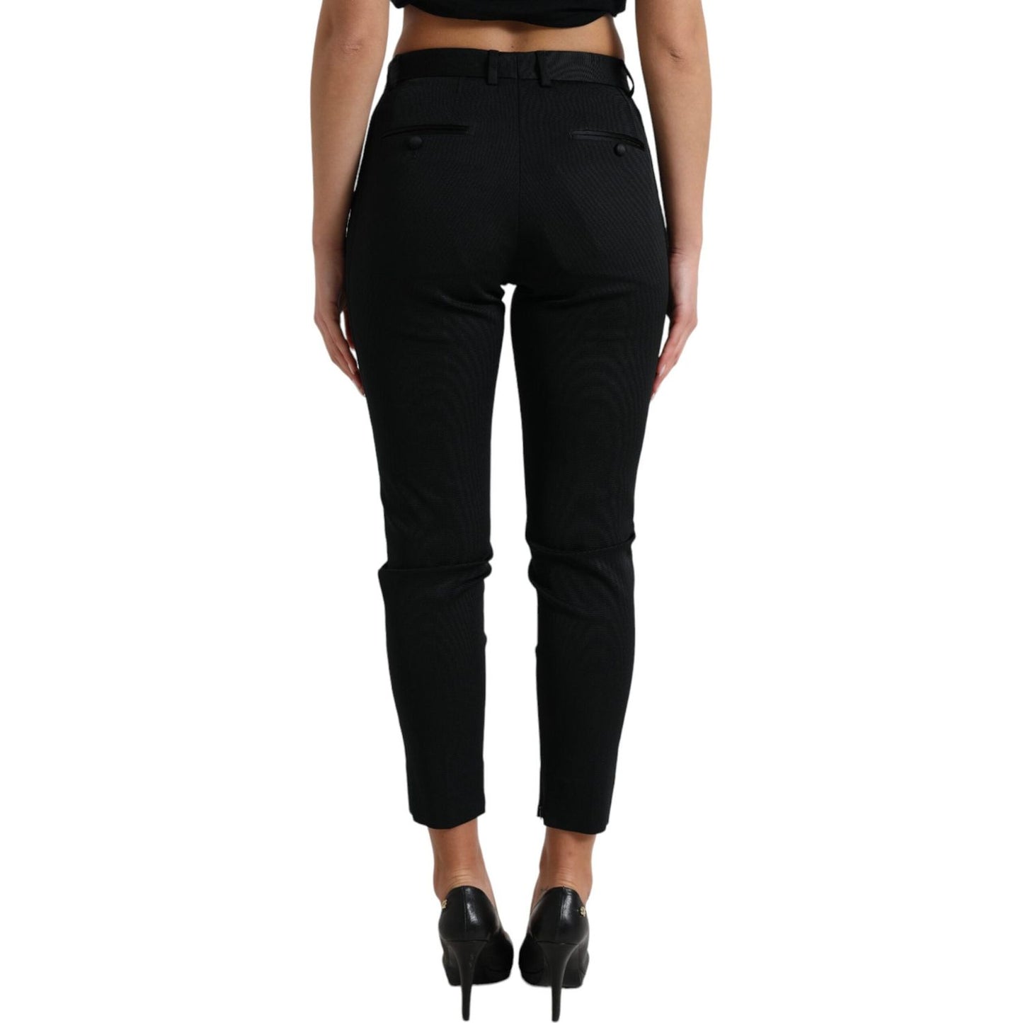 Dolce & Gabbana Chic High Waist Skinny Cropped Pants Dolce & Gabbana