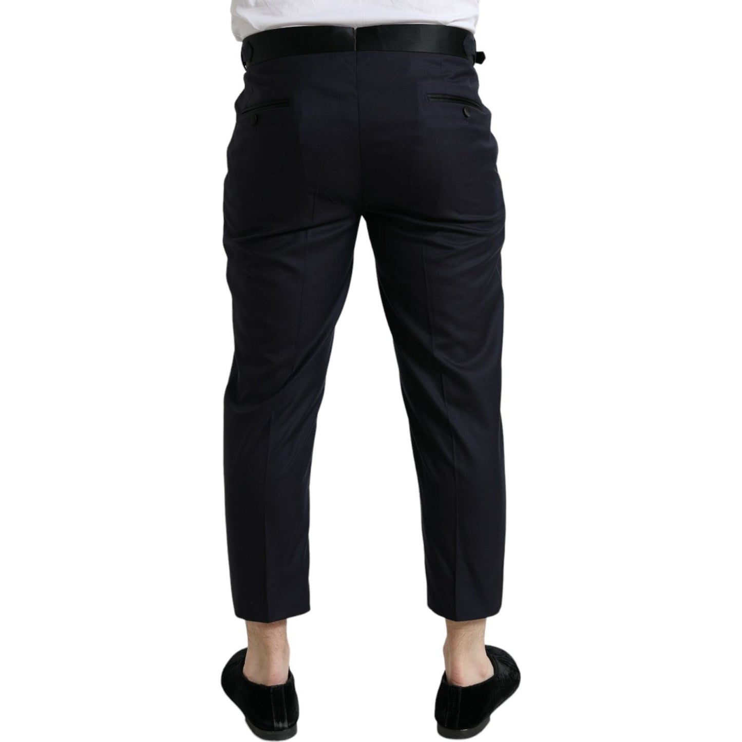 Dolce & Gabbana Elegant Wool-Silk Blend Cropped Dress Pants Dolce & Gabbana