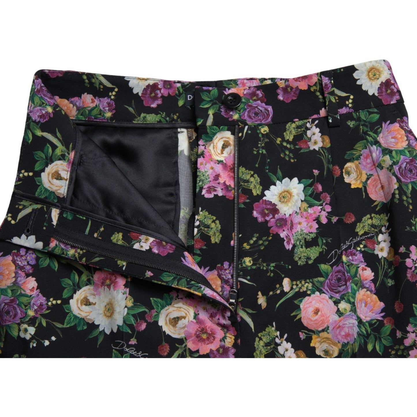 Dolce & Gabbana Floral High Waist Wide Leg Pants Dolce & Gabbana