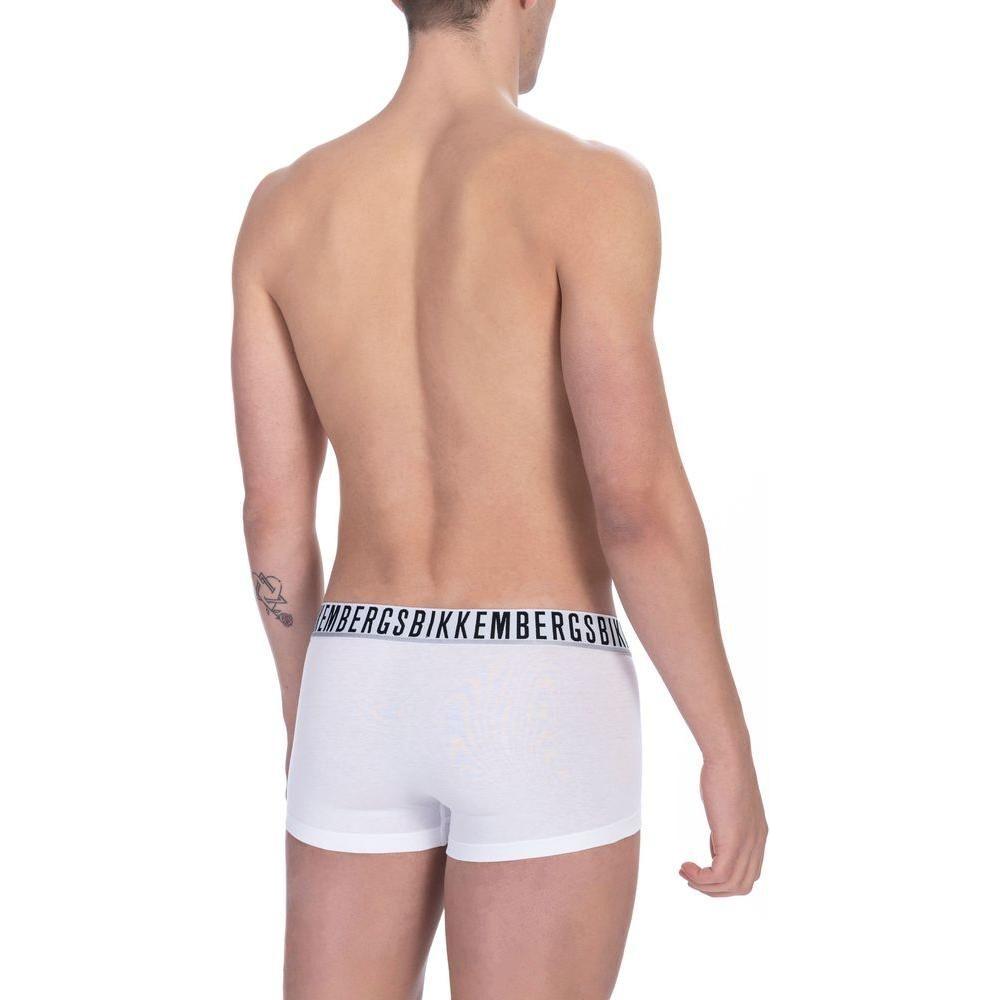 Bikkembergs White Cotton Mens Trunk MAN UNDERWEAR Bikkembergs