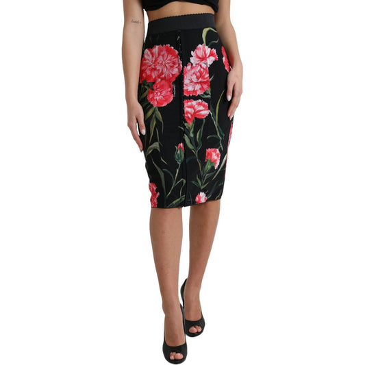 Dolce & Gabbana Floral High Waist Pencil Skirt Dolce & Gabbana