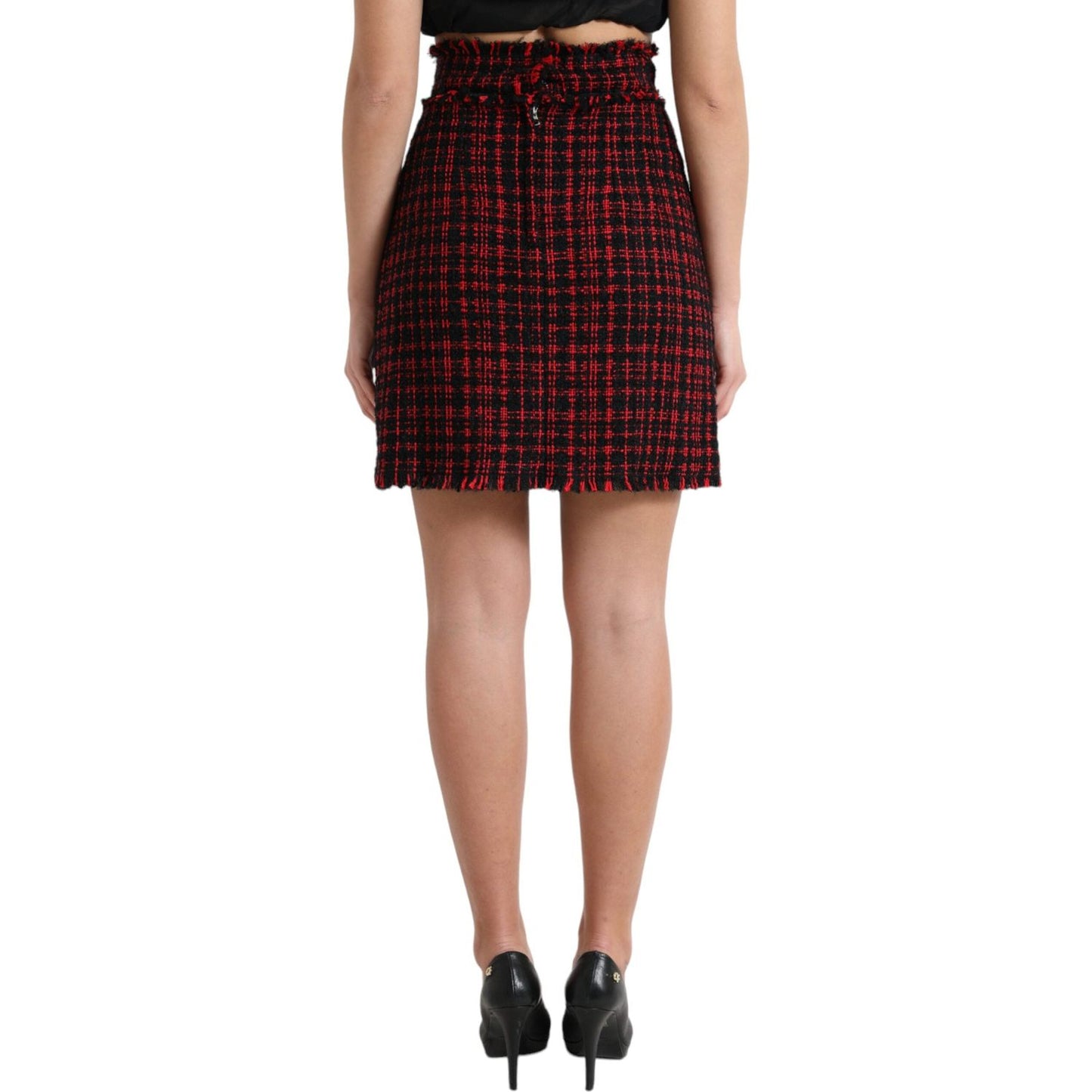 Dolce & Gabbana Tantalizing Tartan High-Waist Mini Skirt Dolce & Gabbana