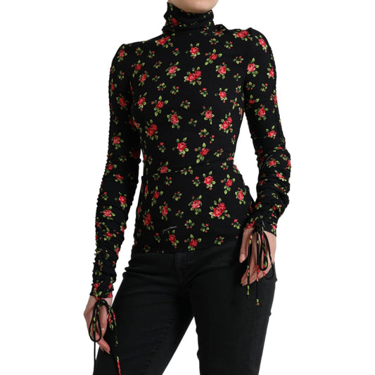 Dolce & Gabbana Elegant Floral Silk Blend Top Dolce & Gabbana