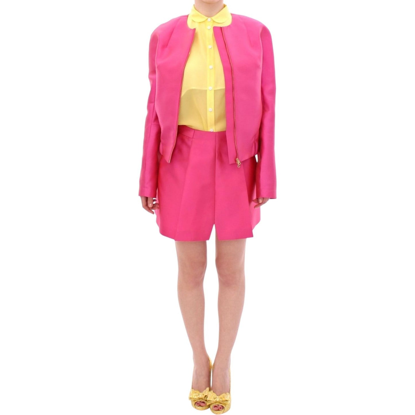 CO|TE Pink silk blend jacket