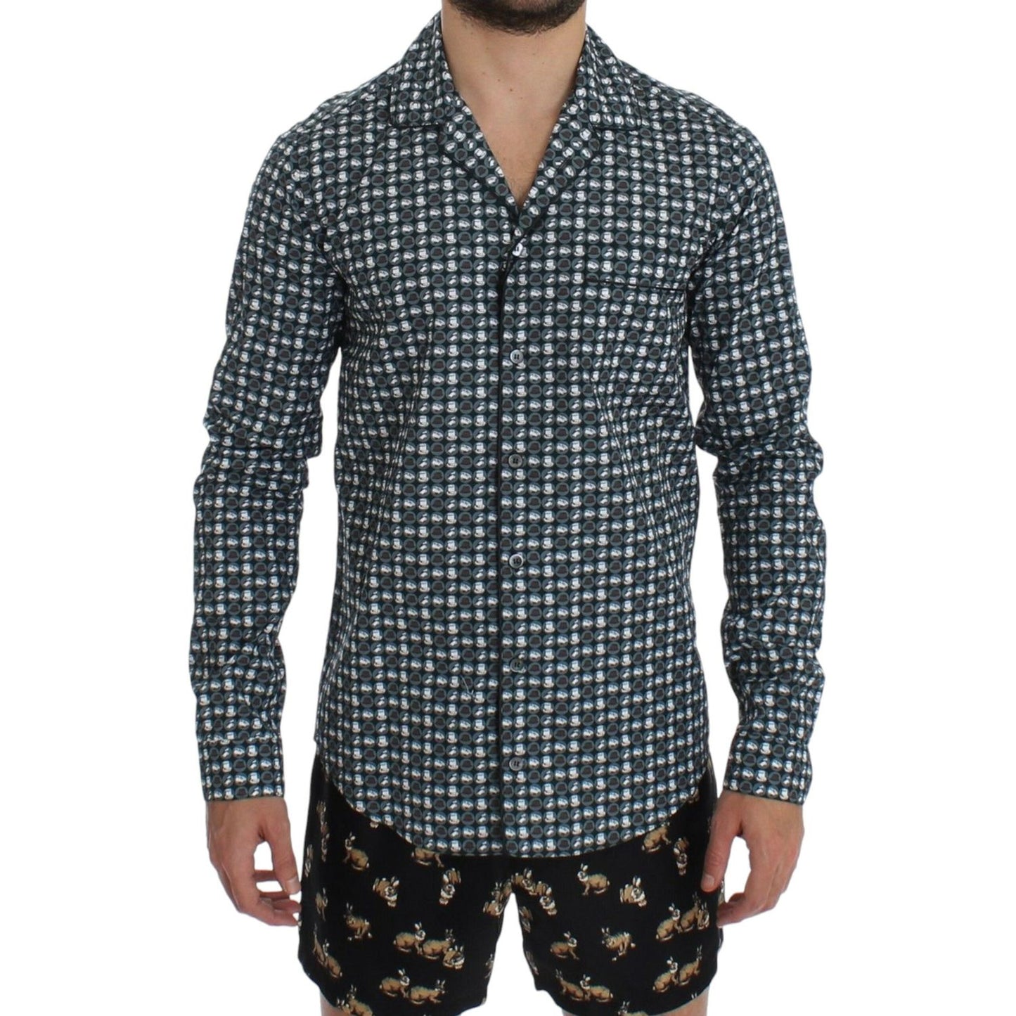 Dolce & Gabbana Elegant Green Pajama Nightshirt Dolce & Gabbana