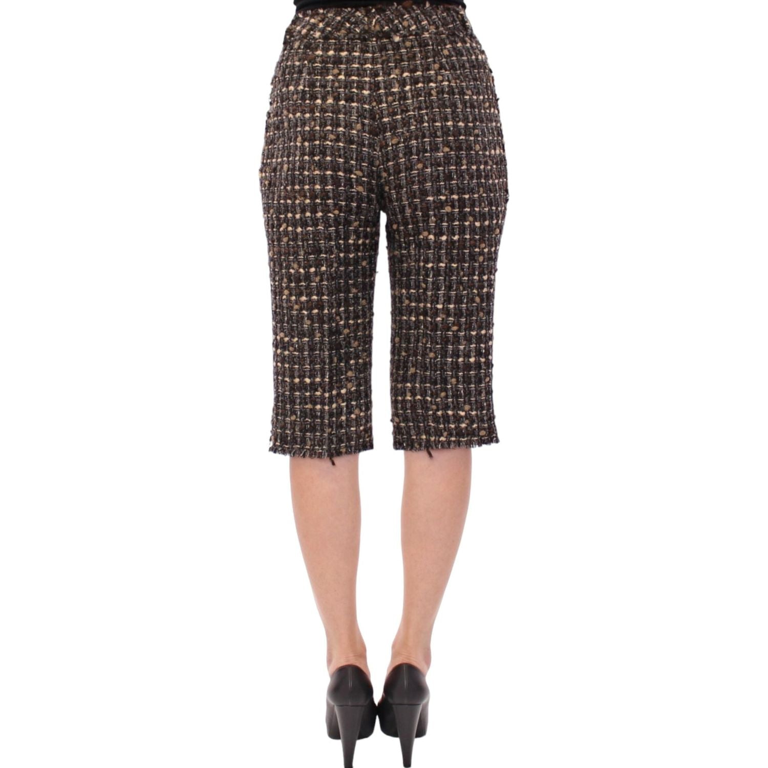 Dolce & Gabbana Multicolor Wool Shorts Pants