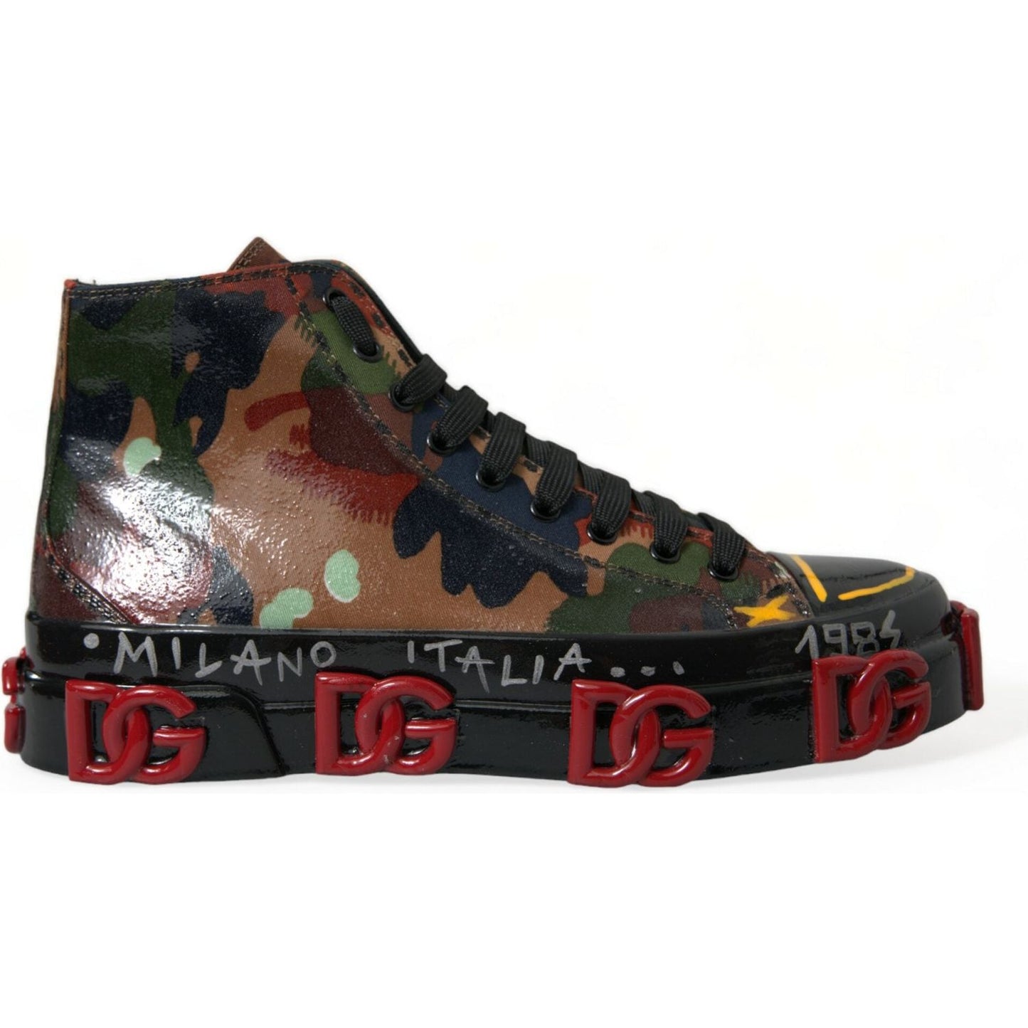 Dolce & Gabbana Chic Multicolor High-Top Sneakers Dolce & Gabbana