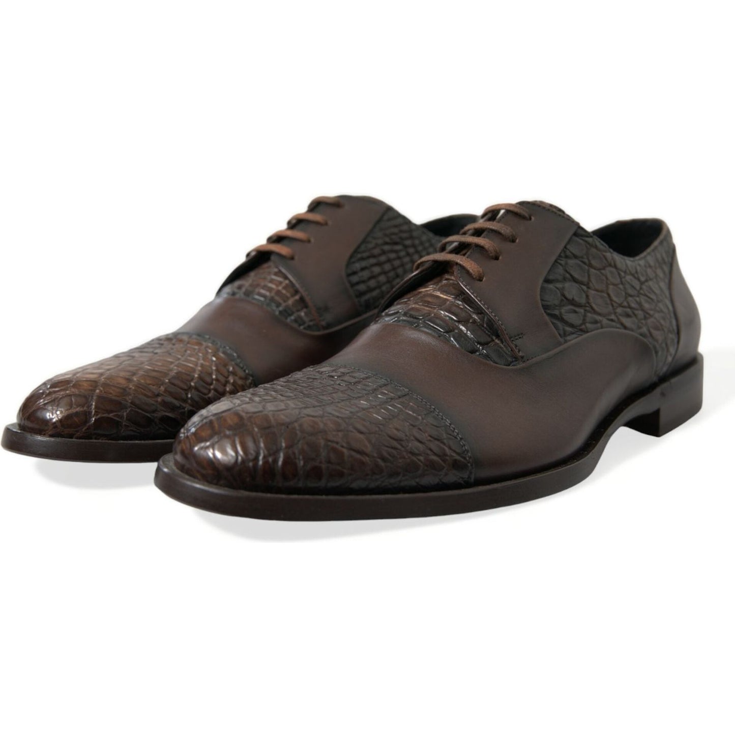 Dolce & Gabbana Elegant Textured Leather Oxford Dress Shoes Dolce & Gabbana