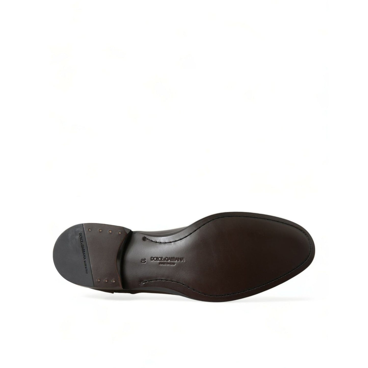 Dolce & Gabbana Brown Exotic Leather Formal Men Dress Shoes