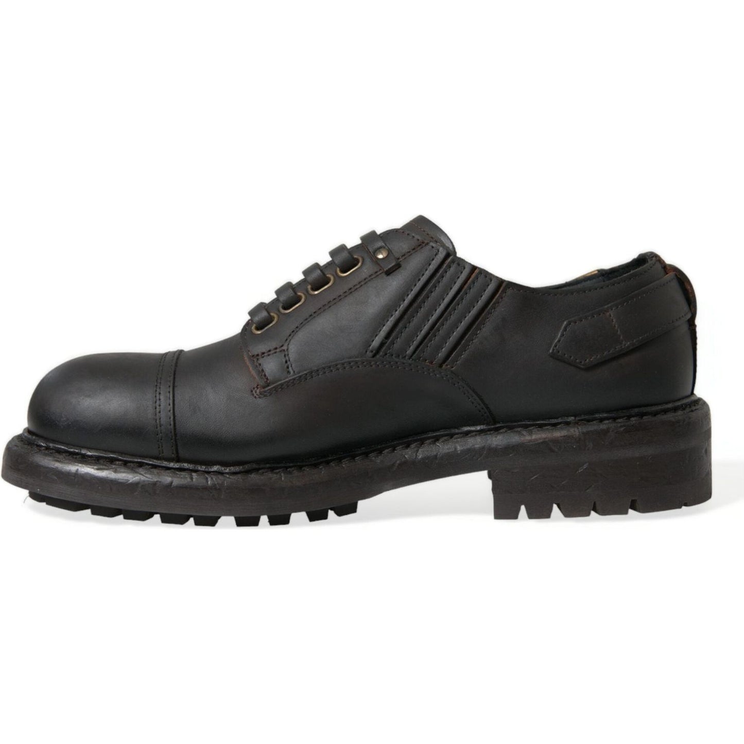 Dolce & Gabbana Elegant Mens Leather Derby Dress Shoes Dolce & Gabbana