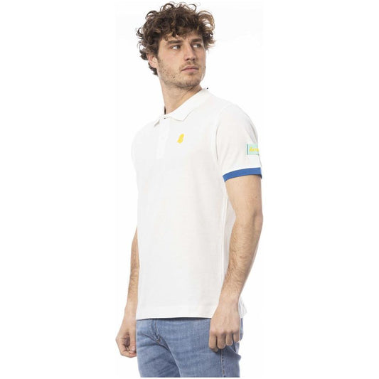 Invicta White Cotton Men Polo Shirt Invicta