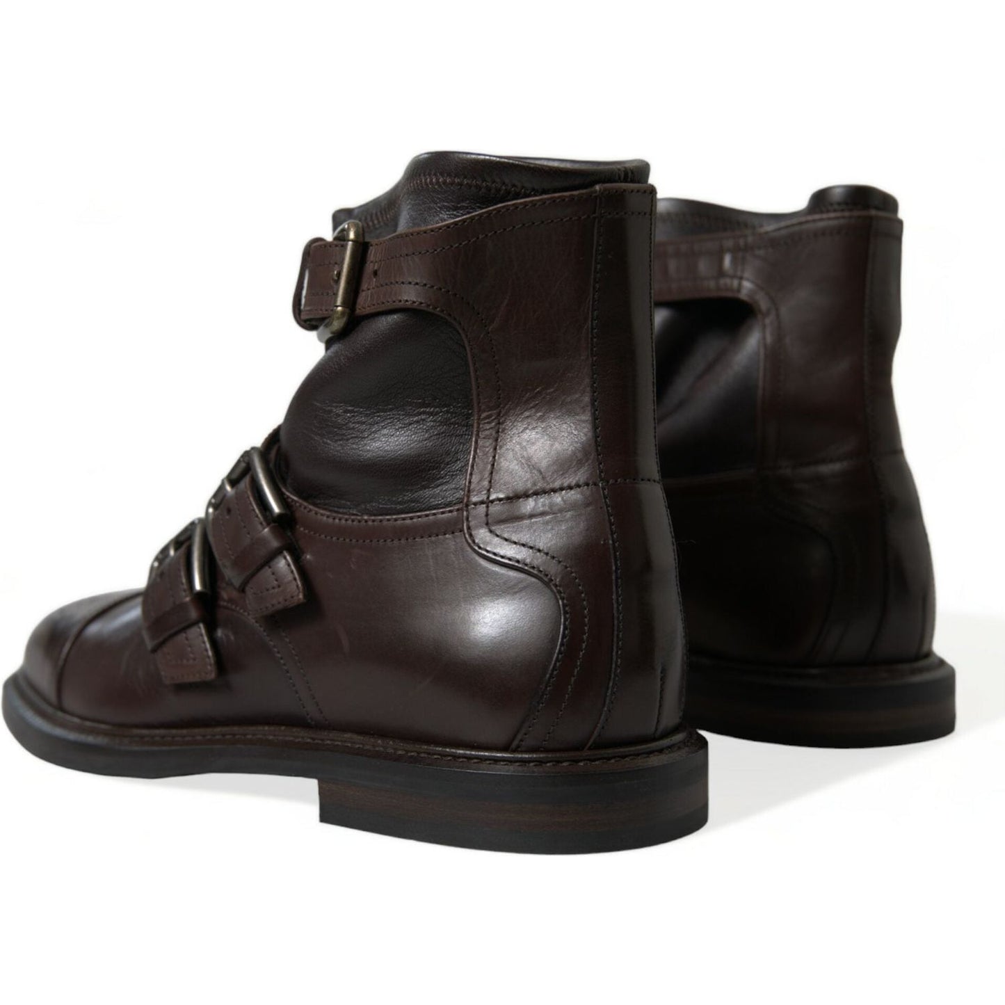 Dolce & Gabbana Elegant Mens Leather Ankle Boots Dolce & Gabbana