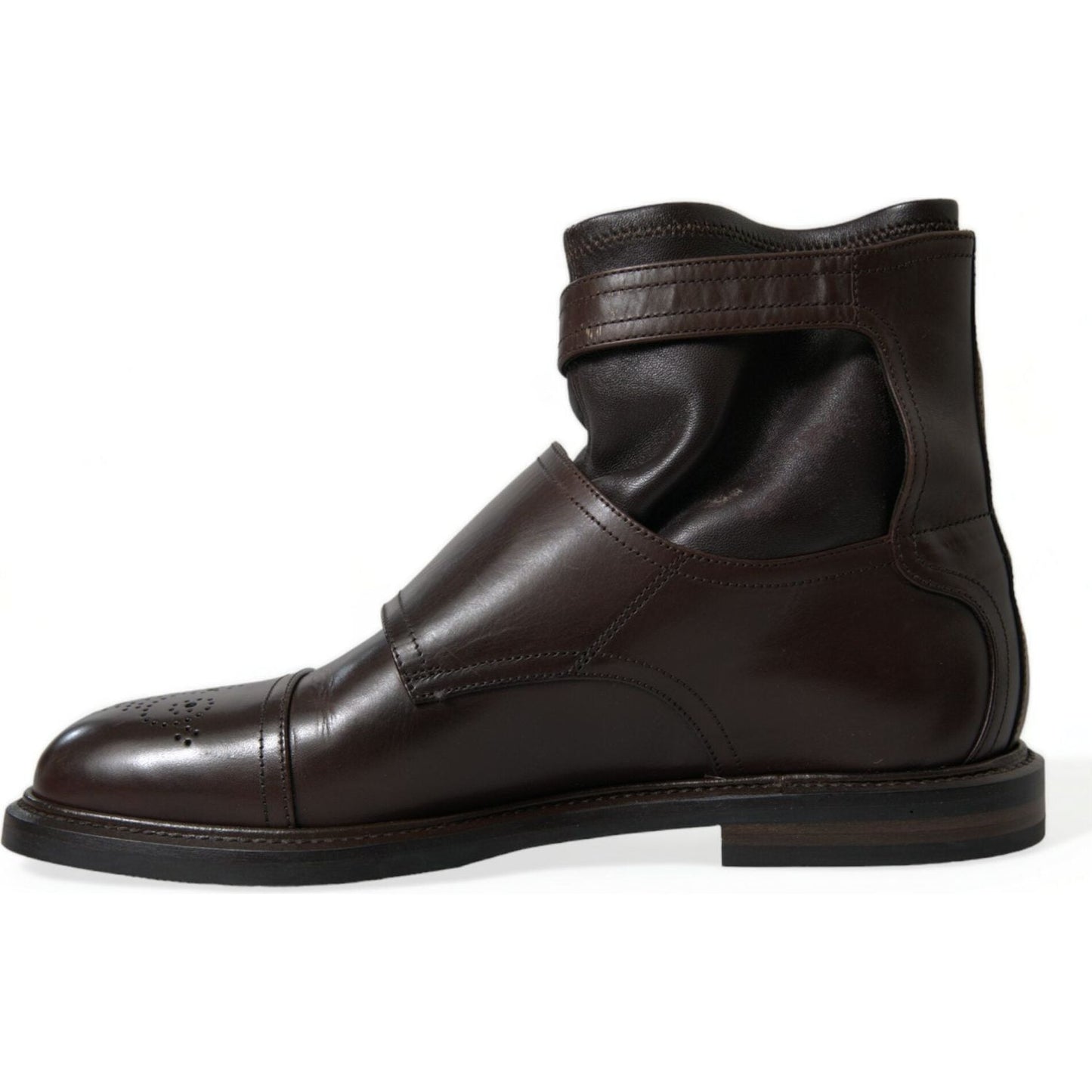 Dolce & Gabbana Elegant Mens Leather Ankle Boots Dolce & Gabbana