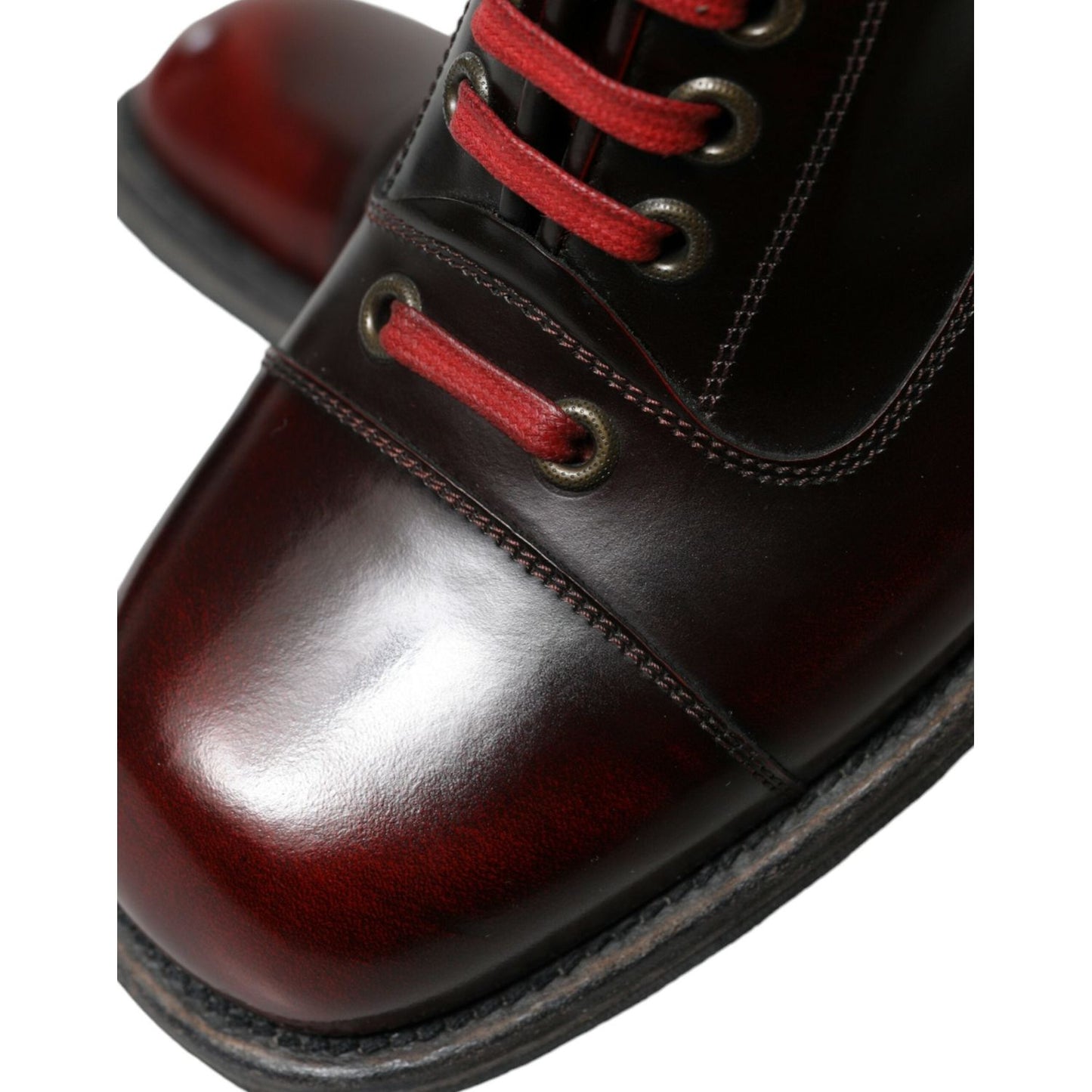 Dolce & Gabbana Dapper Dual-Tone Leather Ankle Boots Dolce & Gabbana