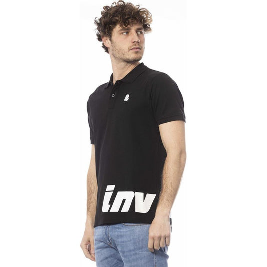 Invicta Black Cotton Men Polo Shirt Invicta