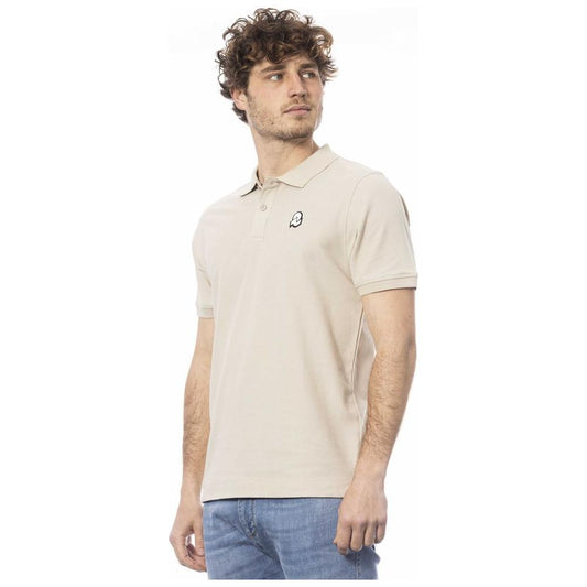 Invicta Beige Cotton Men Polo Shirt Invicta