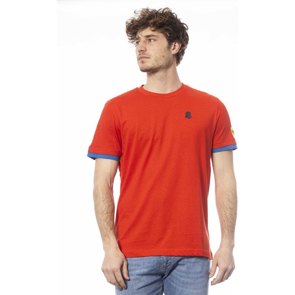Invicta Red Cotton Men T-Shirt Invicta Firebrick