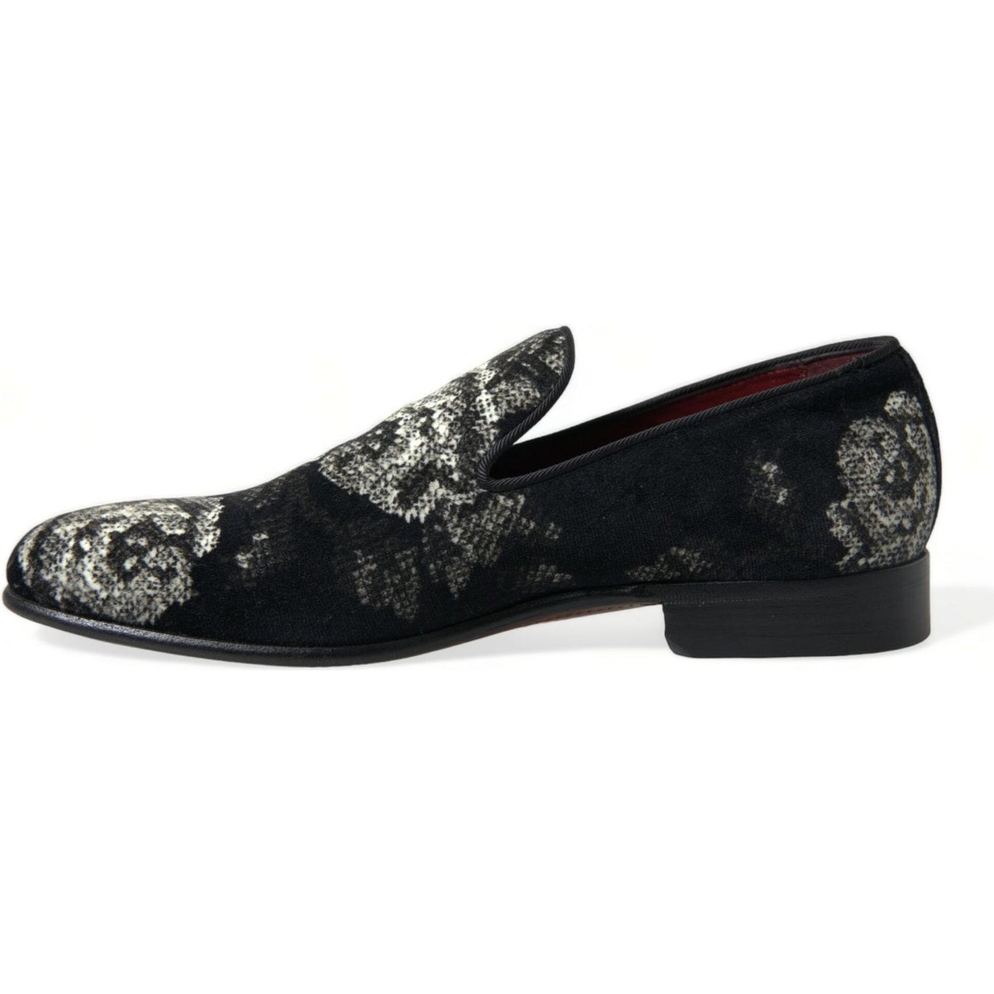 Dolce & Gabbana Elegant Floral Velvet Loafers Dolce & Gabbana