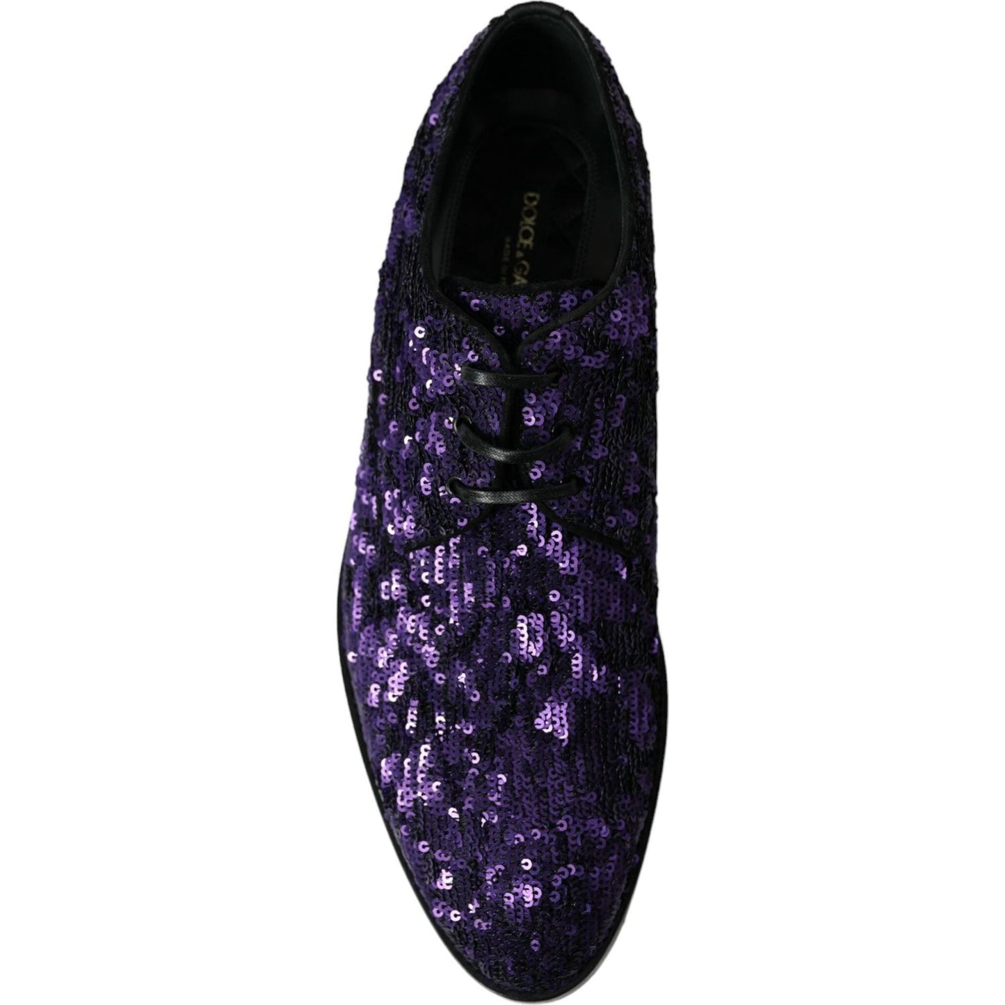 Dolce & Gabbana Elegant Sequined Oxford Dress Shoes Dolce & Gabbana