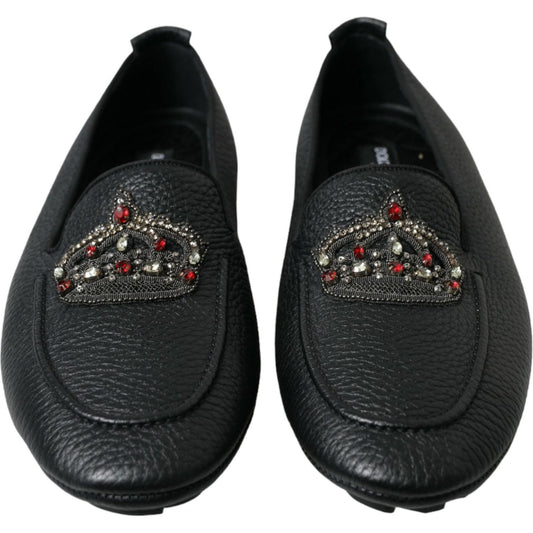 Dolce & Gabbana Dazzling Crystal-Embellished Loafers Dolce & Gabbana