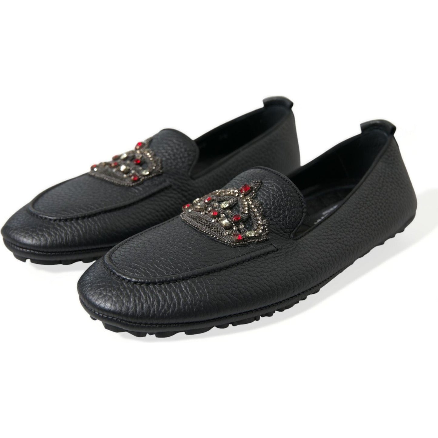 Dolce & Gabbana Dazzling Crystal-Embellished Loafers Dolce & Gabbana