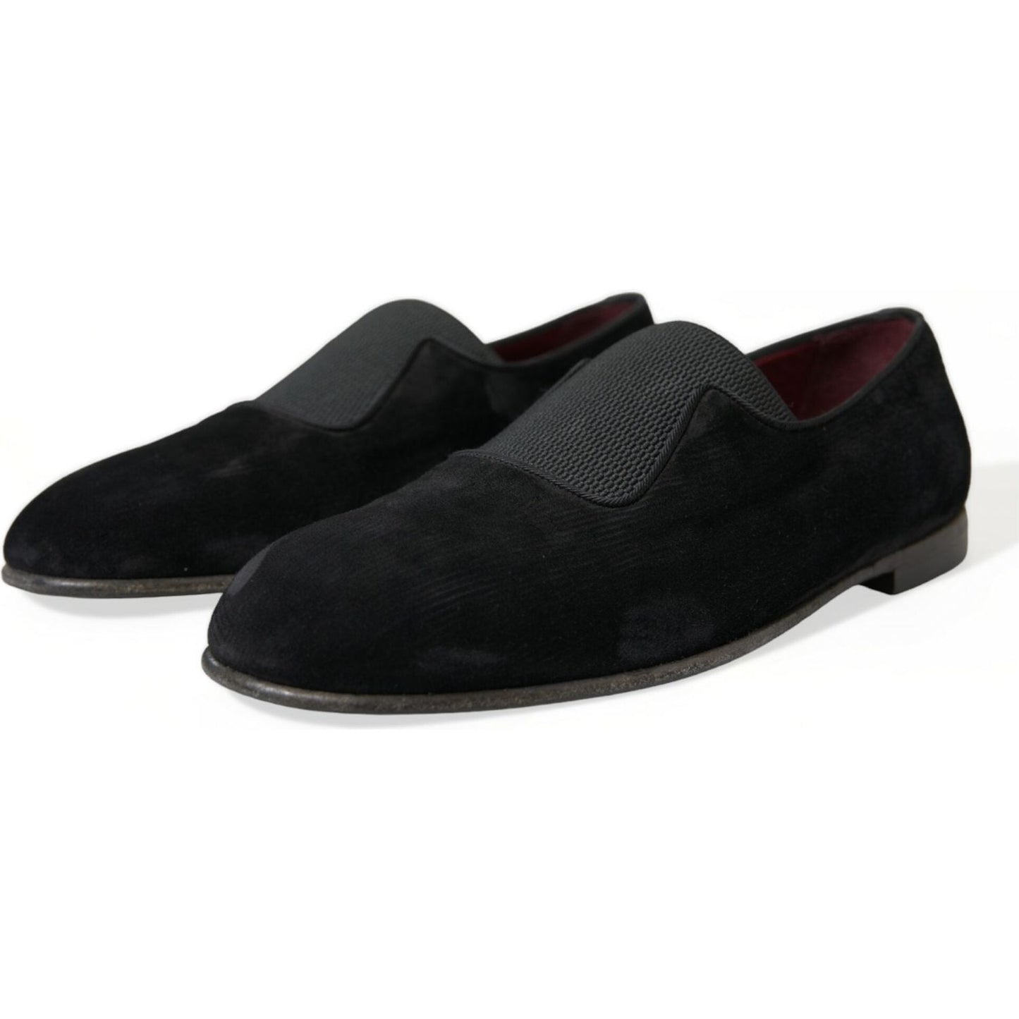 Dolce & Gabbana Elegant Black Velor Loafers for the Discerning Gentleman Dolce & Gabbana