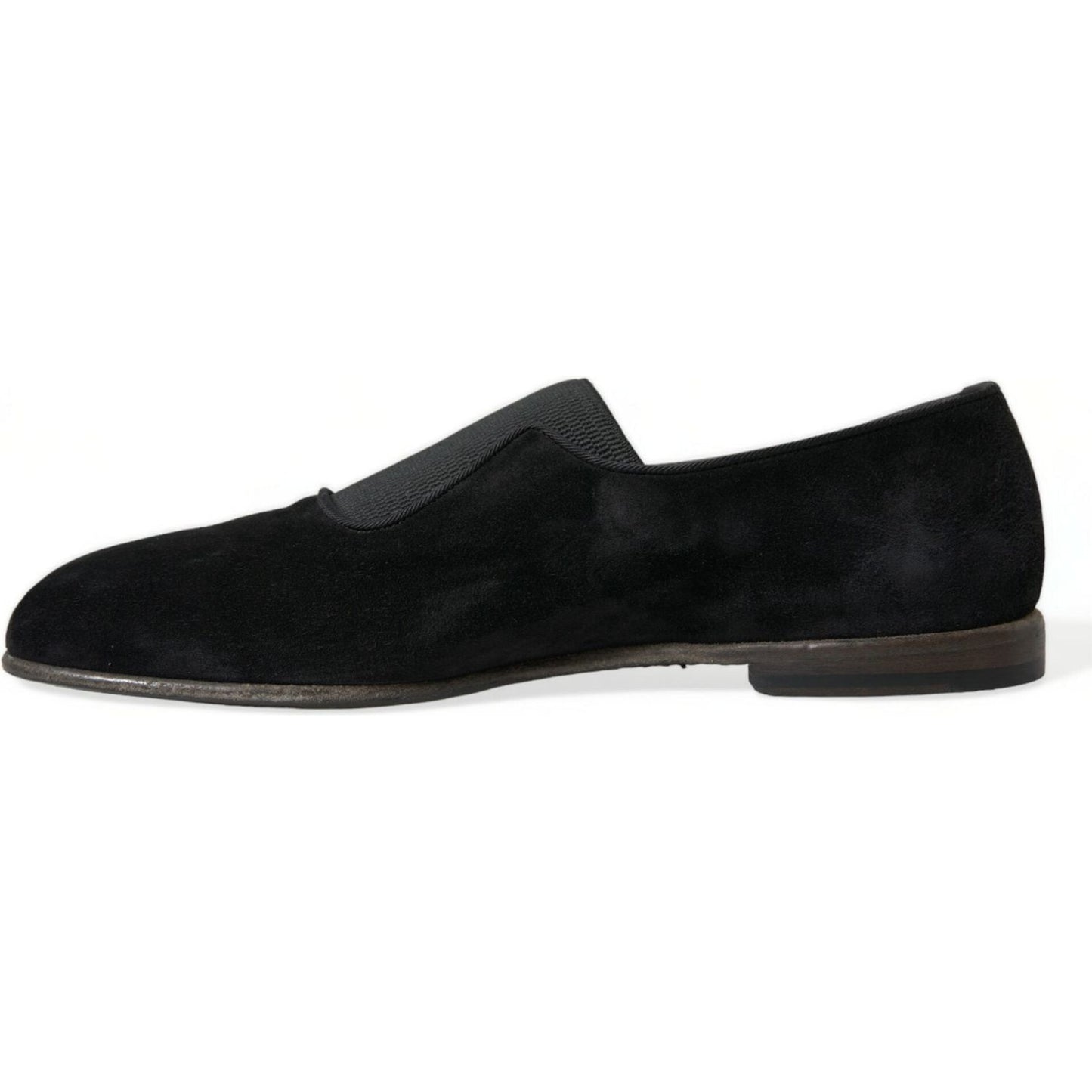 Dolce & Gabbana Elegant Black Velor Loafers for the Discerning Gentleman Dolce & Gabbana