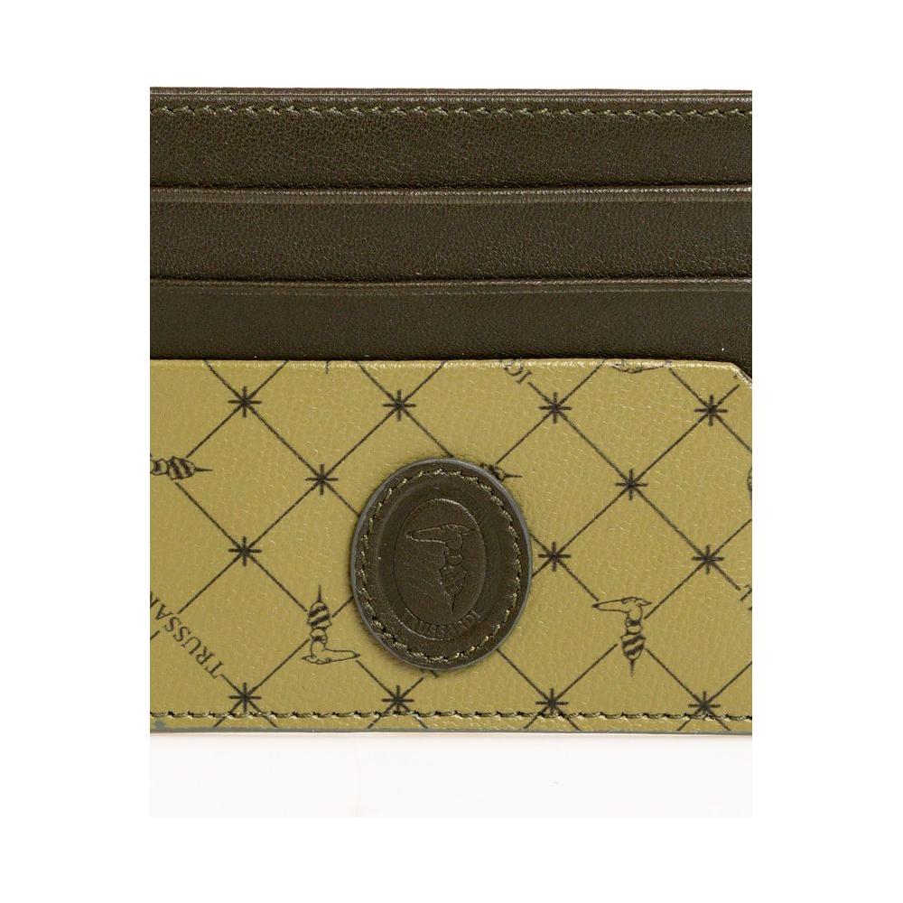 Trussardi Green Leather Men Wallet Trussardi