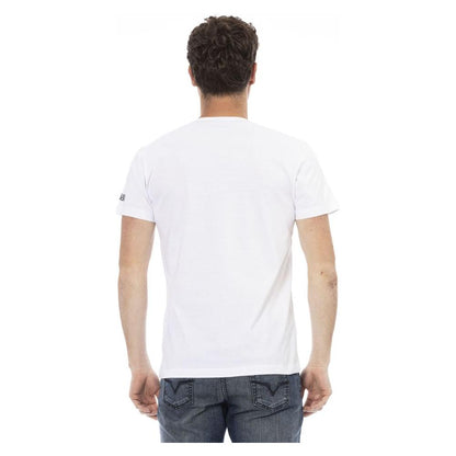 Trussardi Action White Cotton Men T-Shirt